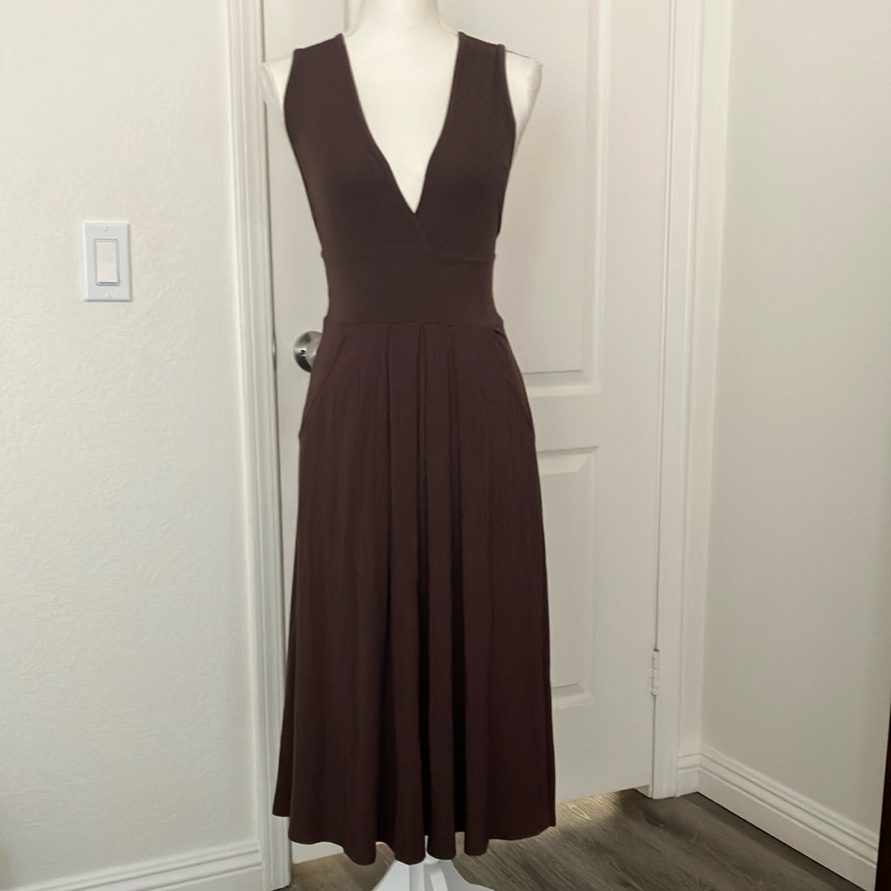 Y2k CAbi Brown A-line long Dress for Cocktail Size:XS